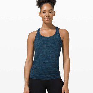 NWT Lululemon Swiftly Tech Tank  Prism Stripe Turqouise Tide Multi